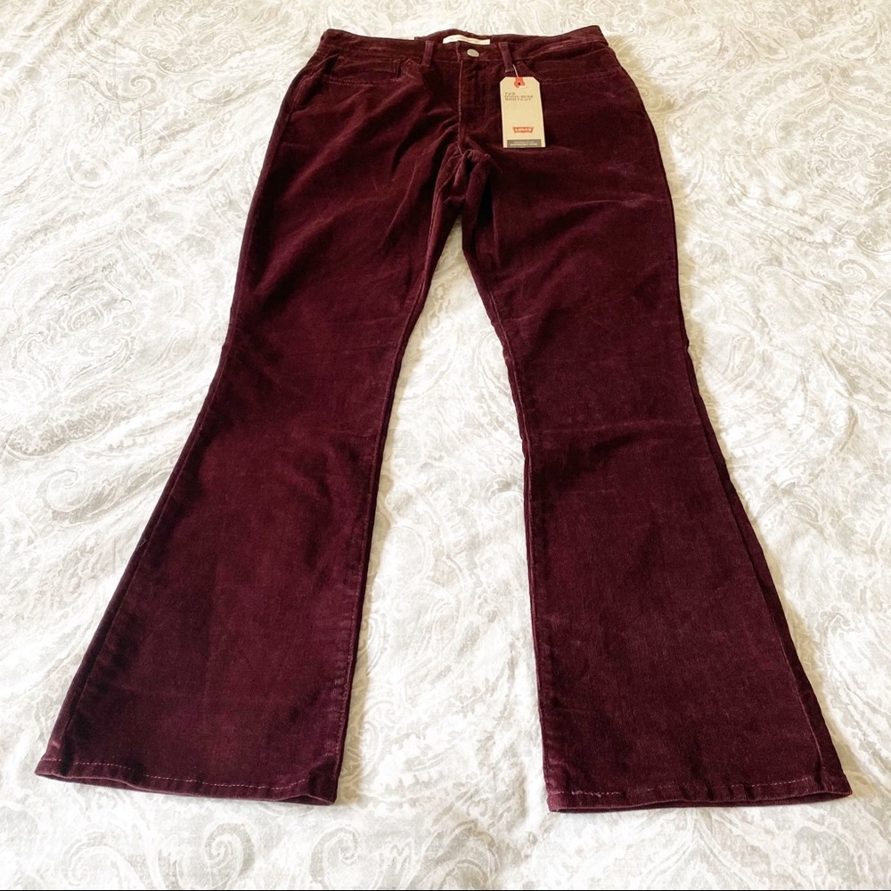 LEVI’S 725 High Rise Bootcut Corduroy Pants 30 NWT - Picture 10 of 11
